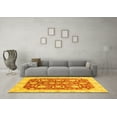 thumbnail image 3 of Ahgly Company Machine Washable Indoor Rectangle Oriental Yellow Traditional Area Rugs, 8' x 10', 3 of 4