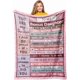 thumbnail image 1 of LHSHID to My Bonus Daughter Gifts Throw Blanket Step Daughter Gifts from Stepmom Stepdad for Teen Girls Women Best Stepdaughter Gifts for Christmas Valentine’s Mother’s Day Birthday Gifts 60"x80", 1 of 7
