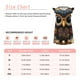 thumbnail image 3 of Balery Quirky Owl With Glasses Camisón de princesa para niñas, pijama de algodón con mangas abullonadas, suave y bonito.-Small, 3 of 6