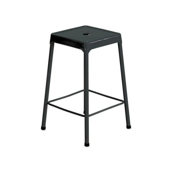 Safco Counter-Height Steel Bar Stool in Black