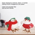 thumbnail image 5 of NFTIGB Standing Bird Figurine Green Hat Scarf Cute Desktop Decor Figurine Ornament for Home Window Table Holiday Decorations 8.27 inches / 21 cm Animal Knick-Knack, 5 of 9