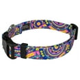 thumbnail image 4 of Deluxe Blue Boho Mandala Dog Collar - Made in The U.S.A., 4 of 6