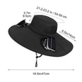 thumbnail image 3 of Dxssxc Stay Cool Wide-Brimmed Hat with Solar Fan, Breathable Sun Protection for Men Women, Perfect for Fishing Hiking and Outdoor Work., 3 of 5