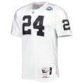 thumbnail image 2 of Men's Mitchell & Ness Charles Woodson White Las Vegas Raiders 2002 Authentic Throwback Retired Player Jersey, 2 of 3