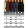 thumbnail image 2 of BadPiggies Womens Fuzzy Fleece Sweatshirt Casual Loose Sherpa Pullover Oversized Hoodie with Pockets (L, Navy), 2 of 7