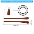 thumbnail image 2 of Uxcell Glasses End Tips Eyeglass Anti Slip Ear Sock Pieces Tube Sleeve Replacement Temple Style 1, Brown 5 Pairs, 2 of 5