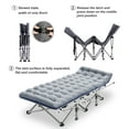 thumbnail image 3 of NAIZEA Folding Bed Cot with 3.3 Inch 2 Sided Mattress, 75"* 28" Folding Sleeping Cot Guest Bed, Folding Camping Cots with Carry Bag, 3 of 12