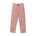thumbnail image 4 of Balery Men'S Rose Gold Pink Glitter Pants,Sleepwear Pants,Pajama Pants,Pj Bottoms Drawstring And Pockets-Small, 4 of 9