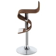 thumbnail image 5 of Covina Adjustable Bar Stool Walnut and Chrome, 5 of 10