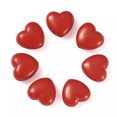 thumbnail image 2 of U8MO 100pcs Opaque Acrylic 3D Heart Beads Red Valentines Loose Spacers Smooth 10x11mm, 2 of 9