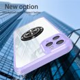 thumbnail image 4 of Allytech for Apple iPhone 11 Pro Max Case, 360° Rotatable Ring Holder Kickstand Magnetic Shockproof TPU Frame Transparent Acrylic Back Phone Shell Cover for iPhone 11 Pro Max 6.5 inch 2019, Purple, 4 of 6