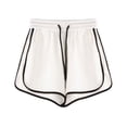 thumbnail image 4 of Women's Sweat Shorts with Pockets Cotton Drawstring Summer Workout Casual Lounge Shorts by Yigetop White 2XL, 4 of 5