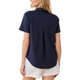thumbnail image 2 of Bella Dahl womens  Short Sleeve Pocket Button Down, xs, 2 of 4