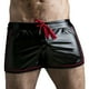 red pants with white stitching