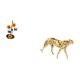 thumbnail image 5 of Dispensador De Toallas De Papel Con Diseño De Guepardo Dorado, Escultura Decorativa De Animal, Soporte Vertical Antideslizante Para Pañuelos, Adorno De Mesa Para Decoración Del Hogar Y La, 5 of 8