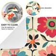 thumbnail image 3 of Yayeee Dish Drying Mat for Kitchen Counter Ultra Absorbent Easy Clean Pad 24x18", Colorful Flowers, 3 of 7