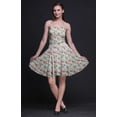 thumbnail image 4 of Bimba Floral Women Sleeveless Mini Flowy Tank Summer Sun Dress Floral Print Dress-Large, 4 of 5