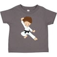 thumbnail image 3 of Inktastic Karate Boy, Cute Boy, Black Belt, Brown Hair Boys Toddler T-Shirt, 3 of 5