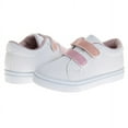 thumbnail image 5 of Laura Ashley Hook And Loop Casual Sneakers. (Toddler Little Kids)White Pink, Size: 12, 5 of 6