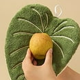 thumbnail image 4 of Decorative Hangable Leaf Shape Coral Towels for Bathroom and Kitchen Hand Drying Soft Absorbent Washcloths Home, 4 of 6