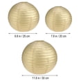 thumbnail image 2 of OUNONA 6Ud Linternas Redondas De Papel Dorado Para De Fiestas Y Bodas, 2 of 3