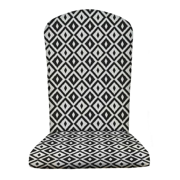 RSH Décor Indoor Outdoor Foam Adirondack Cushion, Black & White Aztec