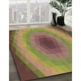 thumbnail image 3 of Ahgly Company Machine Washable Indoor Round Transitional Sienna Brown Area Rugs, 8' Round, 3 of 7