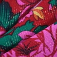 thumbnail image 6 of NMMUED Large 43.3 Inch Floral Square Scarf for Women Retro Rose Print Soft Neck Kerchief Pashmina Shawl Red One Size, 6 of 8