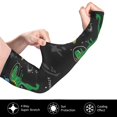 thumbnail image 2 of Balery Space Dino Cartoon Black Mangas Refrescantes para Brazos para Hombre y Mujer – Transpirables y Absorbentes de Humedad para Mujeres, Hombres y Niños, 2 of 7