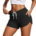 thumbnail image 2 of Athletic Running Shorts for Women Summer Casual Elastic Waist Lightweight Breathable Workout Yoga Gym Shorts with Pockets, 2 of 6
