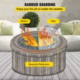 thumbnail image 4 of VEVOR Pare-Vent pour Foyer, Pare-Flammes en Verre, Bouclier Rond en Verre, Table de Feu Épaisse de 1/4 Pouce, Pare-Flammes en Verre Trempé Clair, Pieds en Alliage d'Aluminium pour Propane, Gaz, Extérieur (23 x 23 x 6 Pouces, 4 of 8