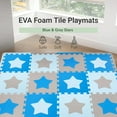 thumbnail image 2 of GFDYREE Playmat Set 16-Piece Stars, Blue/Grey, 2 of 6