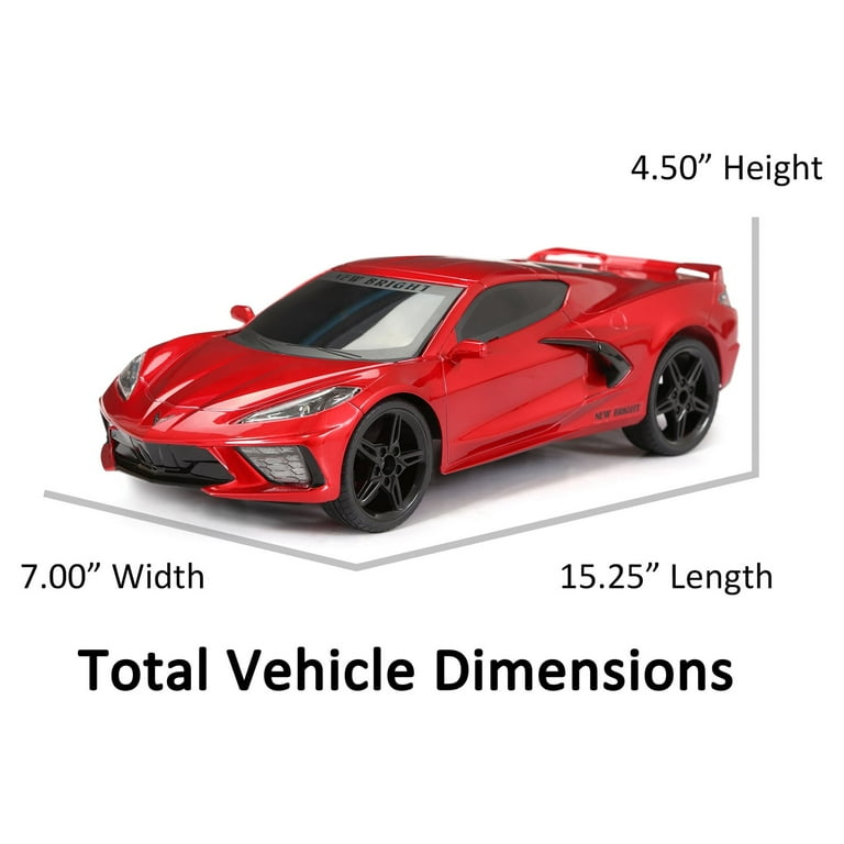 New Bright 1 12 Chevrolet Corvette Battery Remote Control Red Sports Car 61222 10R Child