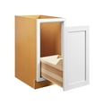 thumbnail image 3 of Snow White Inset Shaker Trash Can Pull Out Base Cabinet 18", 3 of 8