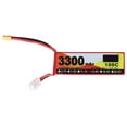 thumbnail image 1 of 3300mAh Lipo Battery 100C Discharge Rate 14.8V 4S XT60 Plug RC Battery Power for RC Helicopter Car Model, 1 of 9