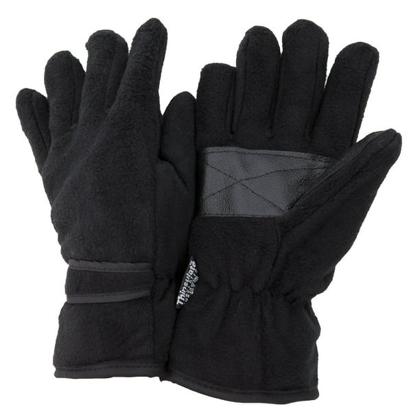 Floso - Gants thermiques en polaire Thinsulate - Homme (L/XL) (Noir) :  : Mode