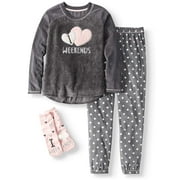 Secret treasures women's and women's plus giftable 3pc pajama set with socks
