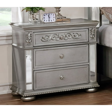 Bes Quality Furniture Classic Style 3 Drawer Night Stand B810