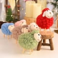 thumbnail image 6 of Wool Felt Sheep Soft Toy Plush Stuffed Animals Toys For Children Kids Room Decoration, 6 of 7