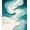 Green, Pattern 7, variant on ODIKA 4'x6' Machine Washable Non-Slip Area Rug, Sunset Waves Peach Teal Gradient Artistic Modern High Traffic Rug, Orange, 40375