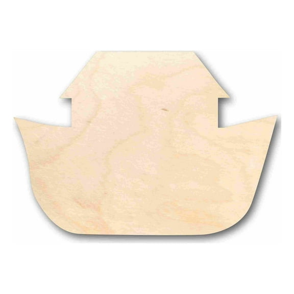 Unfinished Wood Noah's Arc Silhouette - Craft- up to 46" DIY 18" / 1/2"