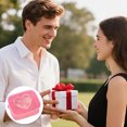 thumbnail image 4 of Cute Clear Valentine Makeup Travel Toiletry Pouch With Zipper Small Mini Transparent Storage Organizer For, 4 of 5