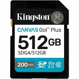 Kingston 512GB MicroSDXC Canvas Go Plus 170MB/s Read UHS-I Class