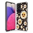 thumbnail image 3 of MUNDAZE Samsung Galaxy A52 Cute Smiley Face White Daisies Double Layer Phone Case Cover, 3 of 5