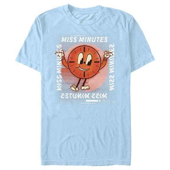 Men's Marvel Loki Miss Minutes Glitch  Graphic Tee Light Blue Large