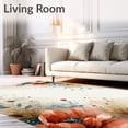 thumbnail image 2 of ODIKA 4'x6' Machine Washable Non-Slip Area Rug, Elegant Floral Artistic Boho for Stylish High Traffic Rug, Ivory, 81150, 2 of 7