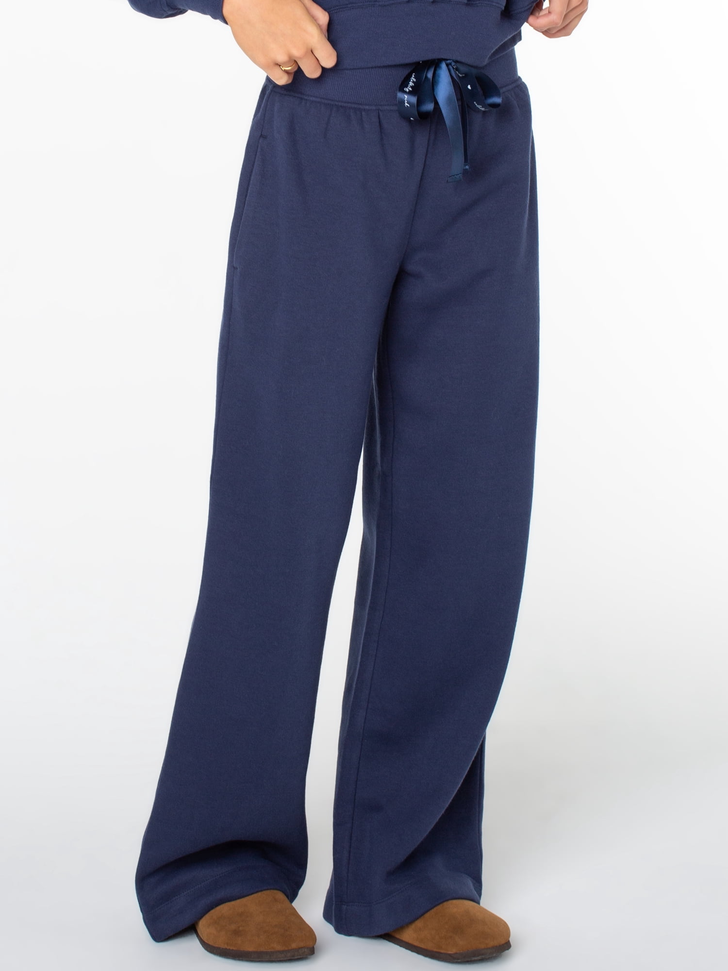 Celebrity Pink Women's Wide Leg Sweatpants with Wide Elastic Waist, Sizes XS-XXXL