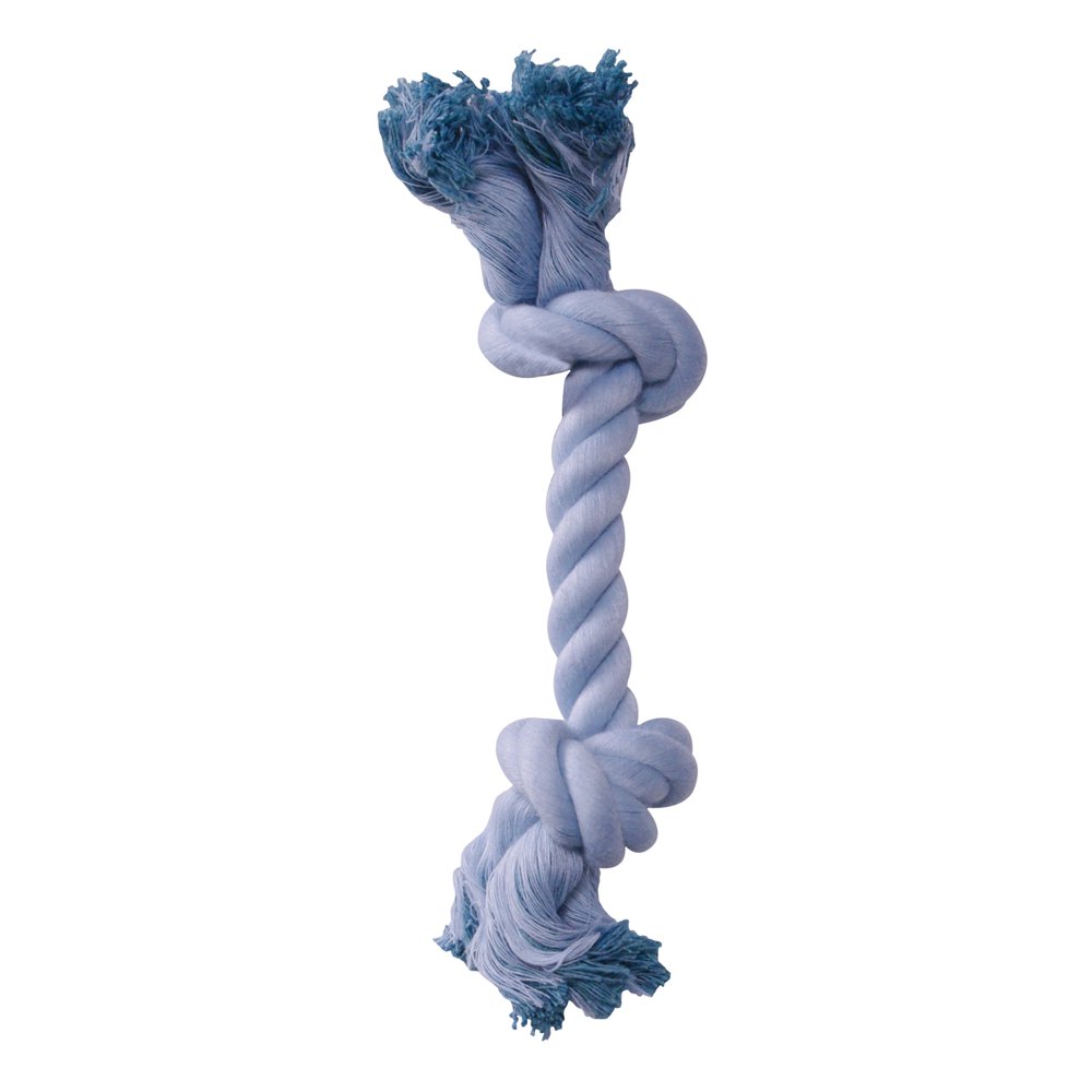 Dogit Bone Durable Chew Dog Rope Toy, Baby Blue, Small