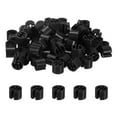 thumbnail image 1 of Uxcell 100-Pack Marcadores de Perchas de Ropa en Blanco, Clips de Prenda de Plástico para Perchas de Ropa [Negro], 1 of 1