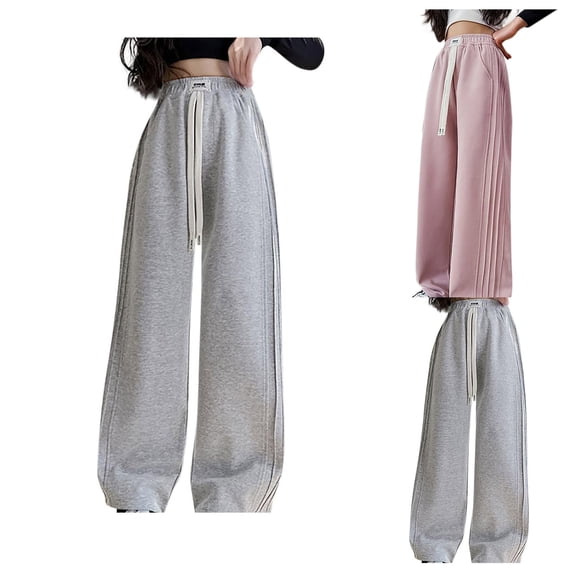 Blekii Kids Wide Leg Sweatpants Fleece Lined, Kids Wide Leg Sweatpants, Open Bottom Fleece Lined Pants for Boys Girls, Casual Athletic Joggers for 5-15 Years Open Bottom Joggers Boys Girls Yoga,